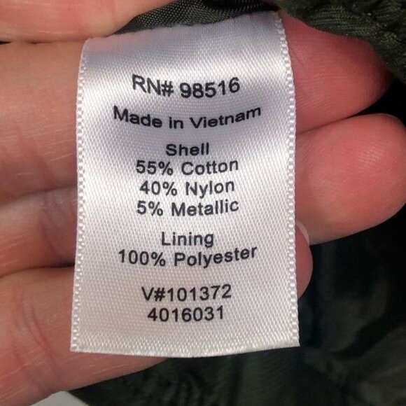 Coldwater Creek Green Textured Puffer Vest XS 4-6 Full Zip Collared Pockets - Picture 7 of 8